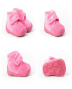 Made in Spain EU20-23 Baby Girl Non Slip Velcro Bootie Shoes Fuchsia